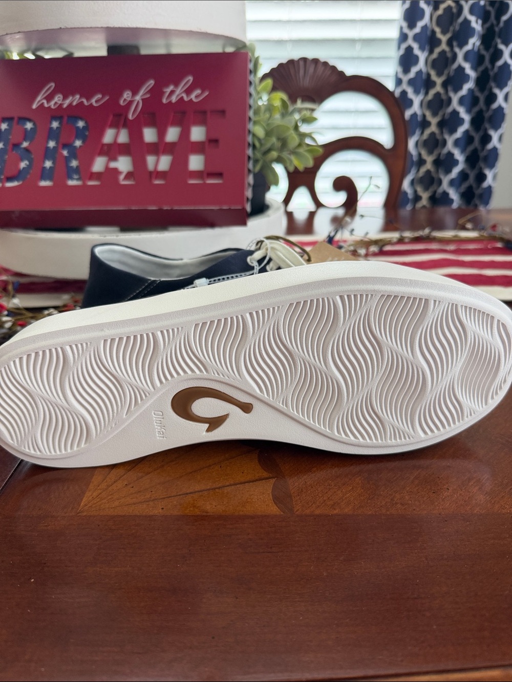 Olukai Tradewind Men's Navy Canvas Lace-Up Sneakers, Size 11.5, NWT - Picture 8 of 9